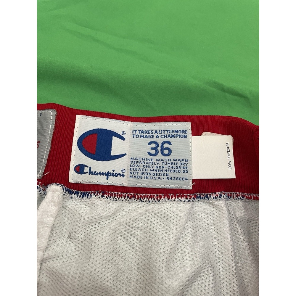 VTG‎ 90s Detroit Pistons TEAM ISSUED Champion Tearaway Pants 36x39 Made in USA - Picture 9 of 15
